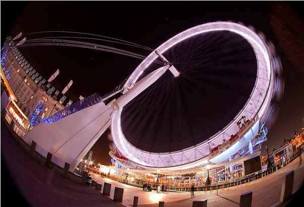 KinhNghiemDuLich.org  Vòng đu quay London Eye lung linh trong đêm