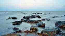 Bãi đá đen Pantai Batu Hitam