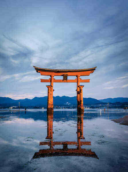 Cổng torii ở Miyajpga